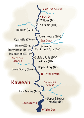 Kaweah River Map